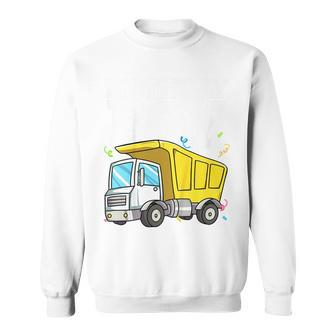 Kids Birthday Boy Construction Truck Theme Party Toddler Sweatshirt | Mazezy