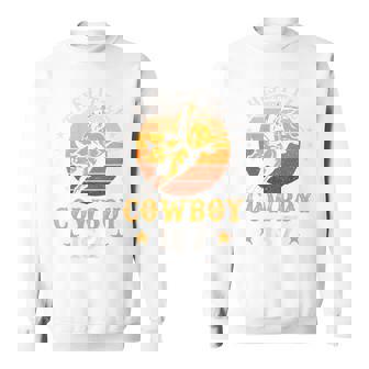 Kids Bull Riding 7Th Birthday Boy 7 Year Old Western Cowboy Rodeo Sweatshirt | Mazezy