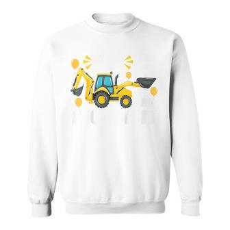 Kids Im 3 And Digging It Construction Excavator 3Rd Birthday IT Funny Gifts Sweatshirt | Mazezy