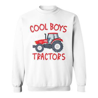 Kids Tractor Boy Young Farmer Cool Boys Drive Tractors Sweatshirt - Monsterry