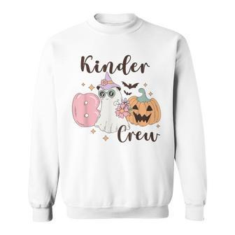 Kinder Boo Crew Kindergarten Boo Crew Kindergarten Halloween Sweatshirt | Seseable CA