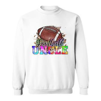 Leopard Football Uncle Funny Game Day Fathers Day For Men Sweatshirt | Mazezy