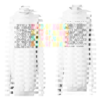 Maid Of Honor Bridesmaid Retro Groovy Bachelorette Party Sweatshirt | Mazezy