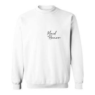 Maid Of Honor Gifts For Wedding Day Proposal Matron Of Honor Sweatshirt - Monsterry CA