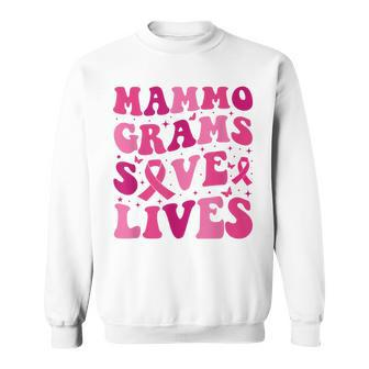 Mammograms Save Lives Breast Cancer Awareness Month Survivor Sweatshirt - Monsterry
