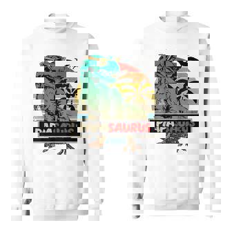 Matching Family Papasaurus Trex Fathers Day Grandpa Dad Gift For Mens Sweatshirt | Mazezy