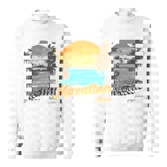 Mazatlan Mexico Beach Summer Vacation Palm Trees Sunset Vacation Funny Gifts Sweatshirt | Mazezy