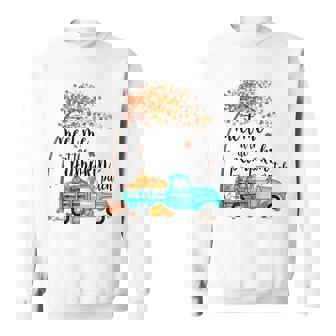 Meet Me At The Pumpkin Patch Halloween Vintage Truck Fall Pumpkin Funny Gifts Sweatshirt | Mazezy