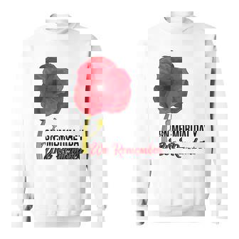 Memorial Day Red Poppy Patriotic Military Veteran Sweatshirt | Mazezy