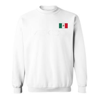 Mexico Flag Mexican Athletic Sports Jersey Style Sweatshirt - Seseable