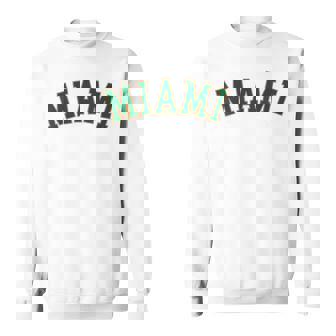 Miami Fl Throwback Sporty Classic Sweatshirt - Thegiftio