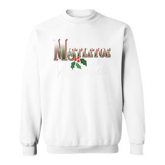 Mistletoe And Mimosas Christmas Party Holiday Novelty Sweatshirt - Monsterry AU