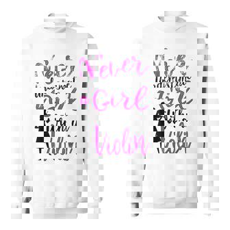 Never Underestimate A Girl With A Violin Gift For Violinist Violin Funny Gifts Sweatshirt | Mazezy