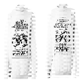 Never Underestimate An Old Guy On An Electric Bike Gift For Mens Sweatshirt | Mazezy