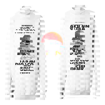 Never Underestimate An Old Man Drag Racing Born In December Old Man Funny Gifts Sweatshirt | Mazezy