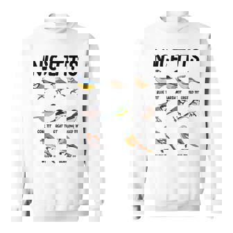 Nice Tits Bird Lover Birdwatching Bird Whisperer Binoculars Sweatshirt | Mazezy