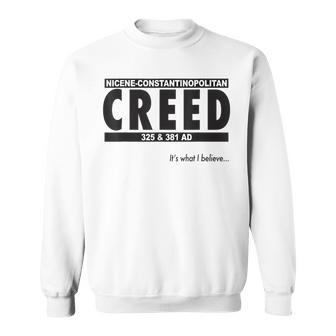 Nicene-Constantinopolitan Creed 325 & 381 Ad Sweatshirt | Mazezy UK