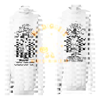 No Diggity Bout To Bag It Up Retro Halloween Spooky Season Sweatshirt - Monsterry