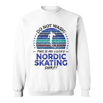 Nordic Skating Skater Quote Graphic Sweatshirt | Mazezy