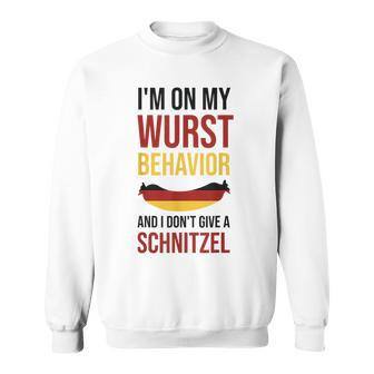 Oktoberfest German Funny Octoberfest Wurst Behavior Sweatshirt - Thegiftio UK