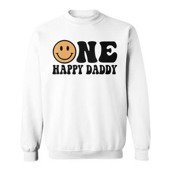 One Happy Dude 1St Birthday One Cool Daddy Family Matching Sweatshirt - Seseable