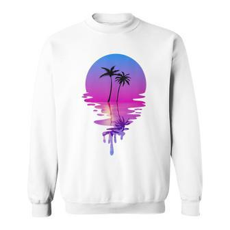 Palm Trees Beach Sunset Beach Lovers Summer Vacation Sweatshirt - Thegiftio UK