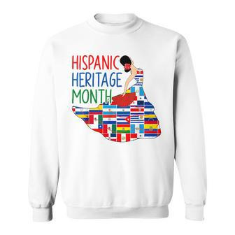 Hispanic Heritage Month Countries Flags Latino Sweatshirt | Mazezy