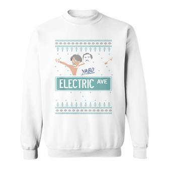 Pardon My Take Electric Avenue Ugly Christmas Sweater Sweatshirt | Mazezy