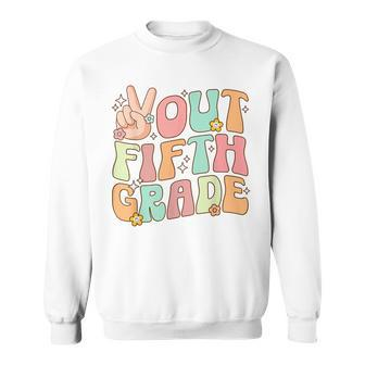 Peace Out Fifth 5Th Grade Graduation Class Of 2023 Sweatshirt | Mazezy