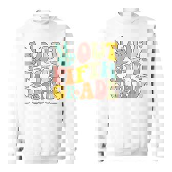 Peace Sign Out Fifth Grade Groovy Last Day School 5Th Grade Sweatshirt | Mazezy