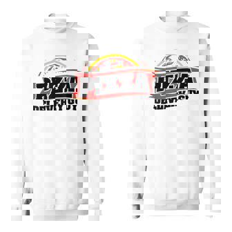 Pizza Delivery Guy Eating Pizza Italian Food Lover Pizza Sweatshirt | Mazezy