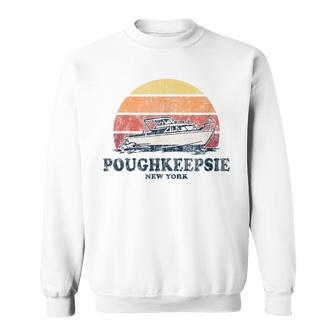 Poughkeepsie Ny Vintage Boating 70S Retro Boat Sweatshirt | Mazezy