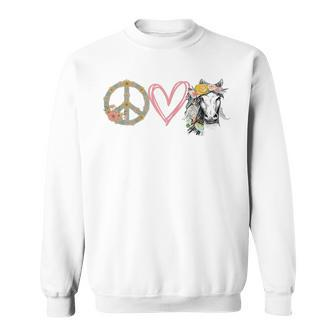 Pretty Cowgirl Gift For Girls Who Love Horses Boho Western Sweatshirt | Mazezy UK