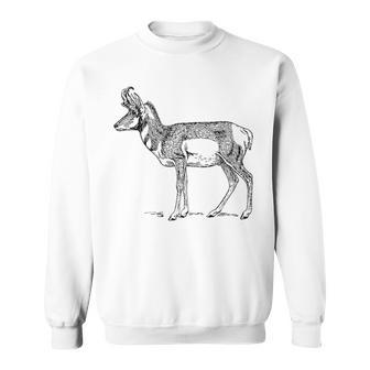 Pronghorn Antelope Sweatshirt | Mazezy