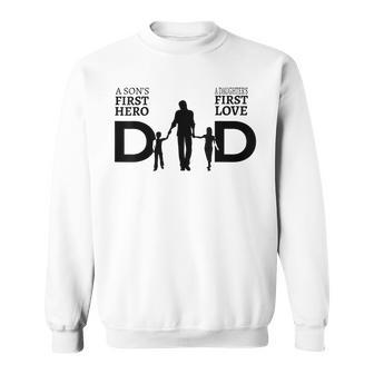 Proud Dad Of Twins Best Fathers Day Gift From Son Sweatshirt | Mazezy