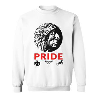 Proud Indigenous Native American Indian Chief Tribal Pride Sweatshirt | Mazezy