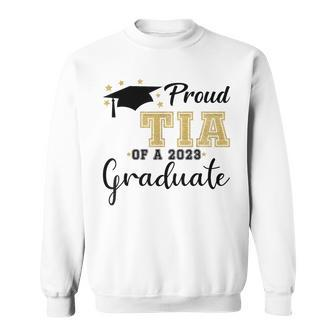 Proud Tia Of A 2023 Graduate Class 2023 Senior 23 Sweatshirt | Mazezy