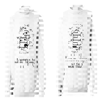 Proverbs 1624 Kind Words Like Honey Hive Bees Bible Verse Sweatshirt | Mazezy