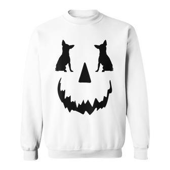 Pumpkin Chihuahua Halloween Sweatshirt - Seseable