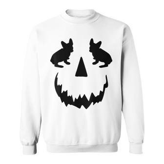 Pumpkin French Bulldogn Halloween Frenchie Sweatshirt - Seseable