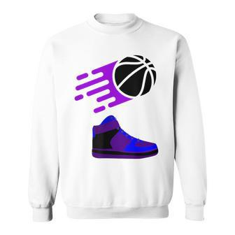 Purple Basketball Sneaker  Sweatshirt