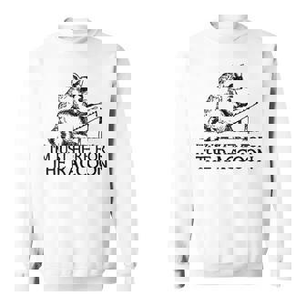 Raccoon & Hammered Dulcimer Sweatshirt | Mazezy