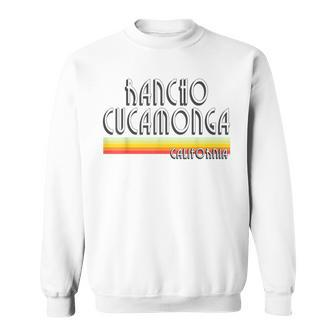 Rancho Cucamonga California T Retro Ca Lines Sweatshirt | Mazezy