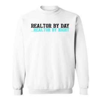 Realtor By Day Witch By Night Funny Halloween Sweatshirt | Mazezy