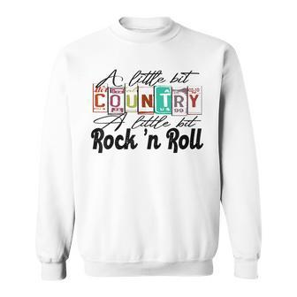 Retro A Little Bit Country A Little Bit Rock N Roll Western Sweatshirt | Mazezy DE