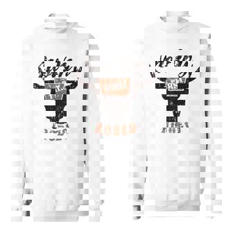 Retro Bull Skull Not My First Rodeo Western Country Cowboy Sweatshirt - Seseable