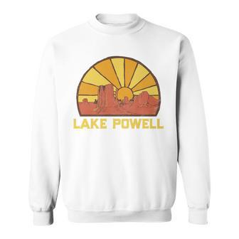 Retro Lake Powell Sun Vintage Graphic Sweatshirt | Mazezy