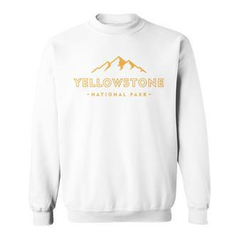 Retro Mountain Yellowstone National Park Hiking Souvenir Sweatshirt - Thegiftio UK