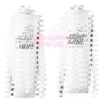 Retro Rhinestone Cowgirl Hippie Western Country Cowgirls Sweatshirt | Mazezy