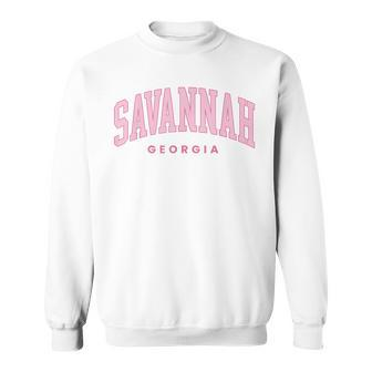Retro Savannah Georgia Vintage Preppy Throwback Girls Kid Sweatshirt | Mazezy